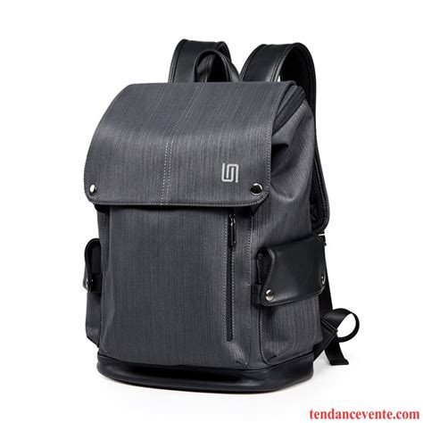 sac dos cartable homme gris chine